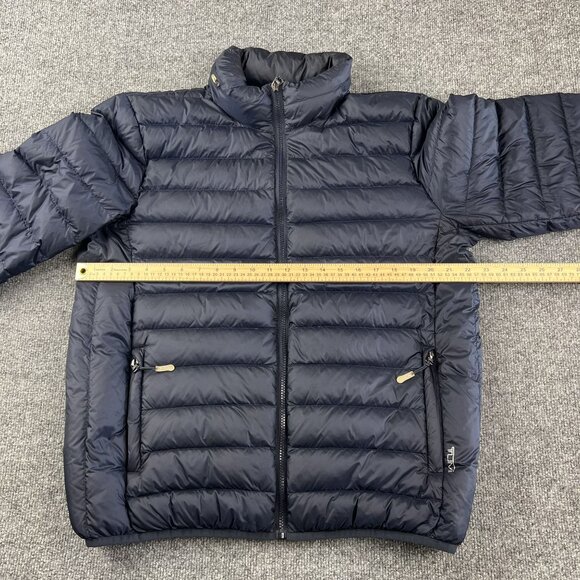 Tumi Black Puffer Jacket Full Zip Lightweight Quilted Design With Zippered Pocke - Picture 4 of 11